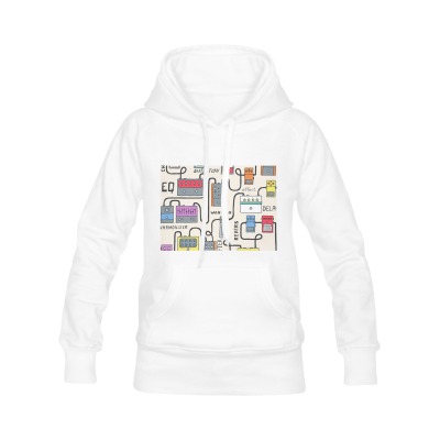 标准美国码女士经典帽衫（单面印制）